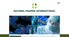 Desktop Screenshot of naturalpharmainternational.com